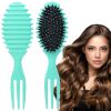 Curl Defining Hair Brush, Curl Hair Brush for Women and Men, Shaping and Defining Curls for Long/Wavy/Damaged Hair On Hair Brushes, Blue