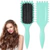 Curl Defining Hair Brush, 2025 Flash Boar Bristle Styling Brush for Curly Hair, Shaping & Defining Curls for Women