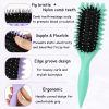 Curl Defining Hair Brush, 2025 Flash Boar Bristle Styling Brush for Curly Hair, Shaping & Defining Curls for Women