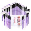 A set of 32 purple makeup brushes; suitable for full makeup; blush; concealer; high gloss; lip brush; and girl's beauty tool (without bag)