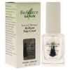 Natural Therapy Brilliant Top Coat by BioSource for Women - 0.4 oz Nail Treatment