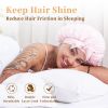 Silk Bonnet for Sleeping Women, Satin Hair Bonnet for Sleeping for Wavy Curly Natural Hair Women Men - Pink
