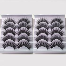 20/10/5 Paar Valse Mink Wimpers Natuurlijke Piekerige Lange Valse Wimpers Handgemaakte Gevleugelde Dikke Lash Voor Wimper Extension Make gereedschap (Color: 10Pairs-MZA4089)