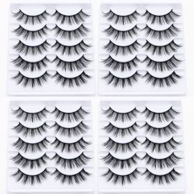 20/10/5 Paar Valse Mink Wimpers Natuurlijke Piekerige Lange Valse Wimpers Handgemaakte Gevleugelde Dikke Lash Voor Wimper Extension Make gereedschap (Color: 20Pairs-B)