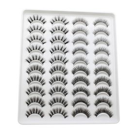 20 Pairs Mink Lashes Natural False Eyelashes Dramatic Volume Fake Lashes Soft Thick Long Eyelashes Wispy Makeup Extension 2022 (Color: YP404)