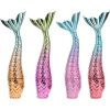 4pcs Mermaid Lip Gloss Tube Empty Lip Gloss Tubes Clear Lip Gloss Eyelash Tubes