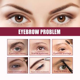 EELHOE Multi-functional Eyebrow Brush Set For Filling, Shaping, And Coloring Smooth Eyebrows Makeup Kit (Color: Light Brown)