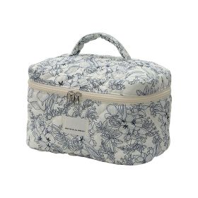 Travel Cosmetic Bags for Women(3 pcs) Cute Floral Makeup Bag (Color: As pic show, Type: Style C)
